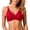 C-Red536, variant on DHFJKG Bikini Top For Women Summer Swimsuit Thin Straps Cross-Back V Neck Twist Front Solid Color Bathing Suit Trendy Beachwear