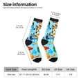 thumbnail image 2 of Masiiu Bluey Pattern Adult Crew Socks, Breathable Color-Block Mid-Calf Socks, Comfortable for Daily Wear and Sports, 2 of 6
