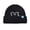 Black, variant on Unisex Winter Knit Ski Cap with Bear Ears Raccoon Hairball Warm Trim Beanie Hat
