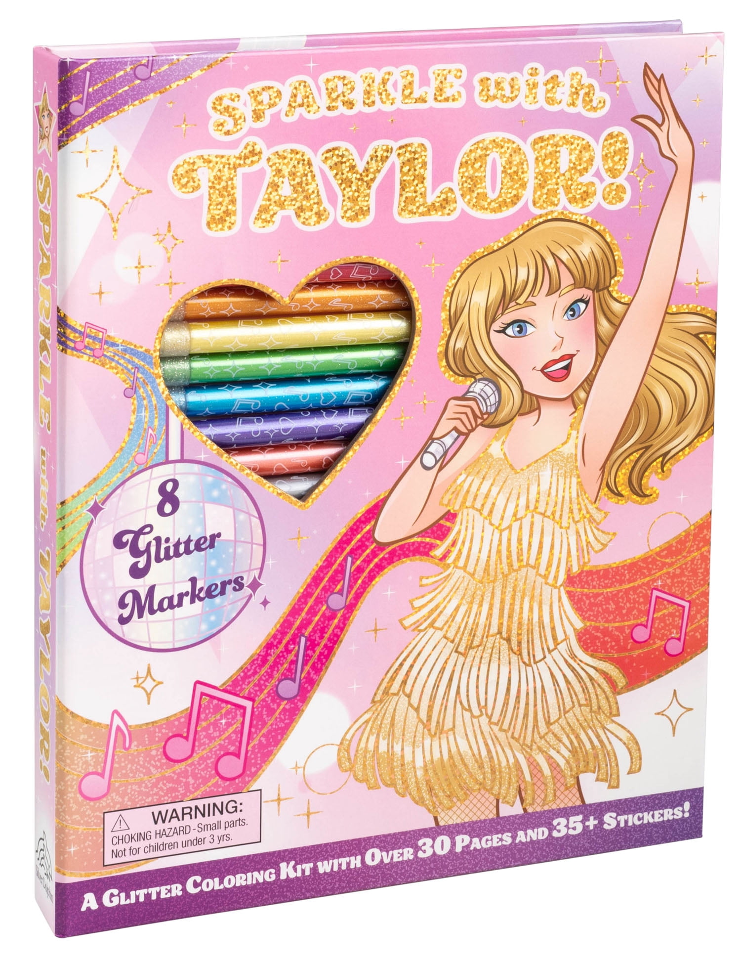 Sparkle with Taylor! a Glitter Coloring Kit, 64 pages (Hardcover)