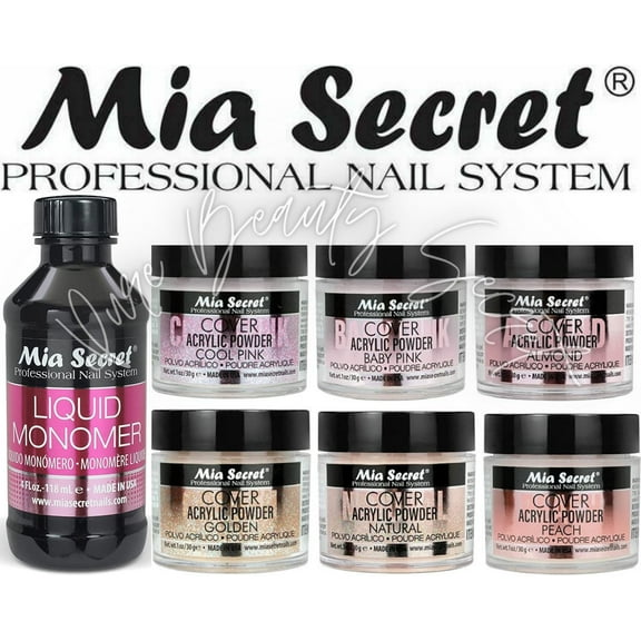 Mia Secret - Monomer 4 oz   COVER (Baby/Cool/Natural/Peach/Almond) - 1oz; 6pc