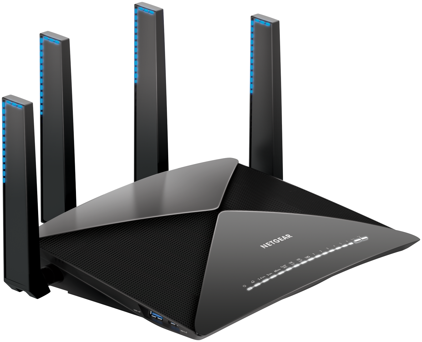 NETGEAR Nighthawk X10 – AD7200 802.11ac/ad WiFi Router with 1.7GHz Quad-core Processor (R9000) - image 2 of 6