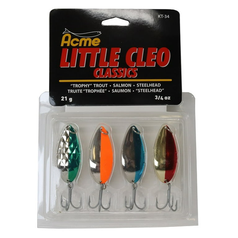 Acme Tackle Little Cleo Fishing Spoon Kit 4pk 3/4 oz.