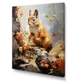 thumbnail image 2 of Designart "Summer's Curious Squirrel I" Animals Canvas Wall Art - Traditional Brown Squirrel Living Room Canvas Art, 2 of 6
