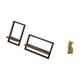 thumbnail image 5 of Estantería flotante con forma de gato, figura de pared de madera, decoración rústica moderna, juego de estantes coleccionables de resina para cocina,, 5 of 8