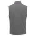 thumbnail image 2 of Mens Softshell Vest Fleece Windproof Water Resistant 6 Pockets for Hiking Grey 3XL, 2 of 8