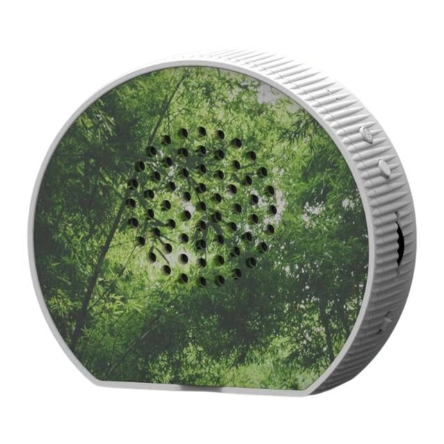 Bunblic Singing Bird Speaker Relaxation Nature Sound Box for Office Bathroom Bedroom Round Shape