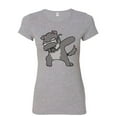 thumbnail image 1 of Tee Hunt Dabbing Dog in Glasses Women's T-Shirt Doggie Dab Pet Lovers Pup Puppy Shirt, Gray, Medium, 1 of 5