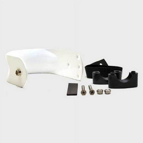 Garelick Boat Ring Buoy Holder 726273 | 3 7/8 Inch White Aluminum