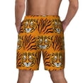 thumbnail image 4 of Balery Tiger Mens Swim Trunks Swim Shorts for Men Quick Dry Inseam Beach Shorts with Compression Liner Pocket-XX-Large, 4 of 9