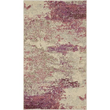 Nourison Celestial Abstract Ivory/Pink 2'2" x 3'9" Area Rug, (2x4)