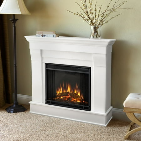 Real Flame Chateau Electric Fireplace - White