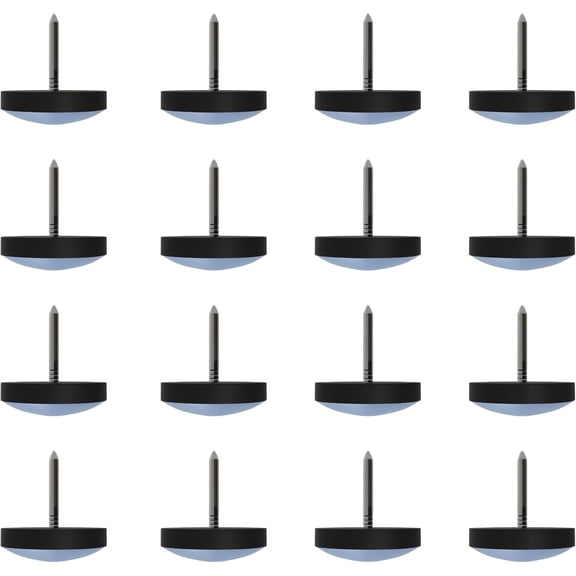 1-Inch Nail-On Furniture Glides – 16-Pack Chair & Table Leg Floor Protectors – Durable Furniture Pads for Hardwood Floors, Carpets, Dining Chairs, and Cabinets