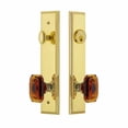 thumbnail image 3 of Grandeur Carr  Tall Plate Single Cylinder One Piece Knobset with Baguette Knob, 3 of 6