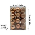 thumbnail image 3 of 24pcs Christmas Ornaments, 1.18in Shatterproof Bauble Set for Christmas Tree Decoration, Small Hanging Holiday Balls for 2025 Home and Party Décor, 3 of 4