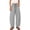 Black, variant on Women's Striped Pants High Waisted Wide Leg Capri Pants Casual Loose Fit Drawstring Elastic Waist Baggy Trousers with Pockets for Summer Daily Vacation