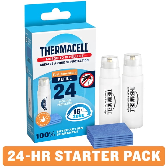 Thermacell Fuel-ZoneGuard Fuel Powered Mosquito Repellent 24-Hr Refill Pack