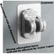 thumbnail image 3 of Soporte de ducha de mano impermeable con adhesivo fuerte para montaje en pared grande, soporte para cabezal de ducha, para ducha de rv, ducha para niños, baño, 3 of 5