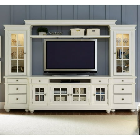 Side Entertainment Pier - Liberty Furniture Harbor View Entertainment Center with Piers
