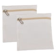 thumbnail image 1 of segolike 2Pcs Sew in Side Pocket with Zipper Coat Inside Pockets for Hoodies Clothing White, 1 of 9