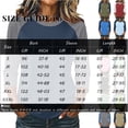 thumbnail image 3 of Tops for Women 3/4 Sleeve Women's Color Block Tops Casual Dressy Crew Neck Shirts Blouses Trendy Fall Loose Fit Outfits,M, 3 of 7