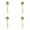 Gold, variant on 4-Piece Shell-Shaped Stir Spoons, Stainless Steel Sugar & Coffee Spoons, Dishwasher Safe