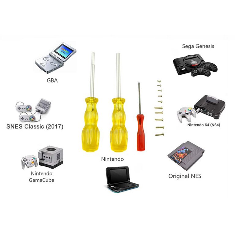 Gamebit Screwdriver 3.8mm 4.5mm + Triwing Security Screwdriver