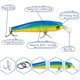 thumbnail image 5 of Caja de 5pcs Señuelos exterior exterior exterior Real de Peces Minnow Crankbaits 5x Broche Pesca Sharpla Minnow Fishing Lures Kit, 5 of 8
