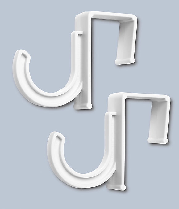 Whitmor OTD Ironing Board Hooks White Set of 2