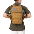 thumbnail image 5 of QT&QY 25L Military Tactical Backpacks for Men Army Laser Cut Molle Daypack Small Bug Out Bag Gym Rucksack with Dual Cup Holders, 5 of 5