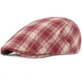 thumbnail image 2 of SikaFu Spring Summer Men Women Cap Hat Beret Vintage Plaid Ivy Newsboy Flat Cap Retro Artist Painter Men Women Sun Hat Beret Cap, 2 of 6