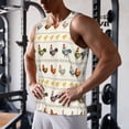 thumbnail image 5 of Lsque Funny Chicken Pattern Mens Tank Tops Muscle Athletic Quick Dry Sleeveless Workout Fitness T Shirts Beach Tank Top, Loose-fit Sleeveless Shirt for Men-4X-Large, 5 of 7