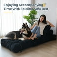 thumbnail image 3 of Sofá cama plegable MAXYOYO negro, convertible individual 85 x 190 cm, 3 of 8