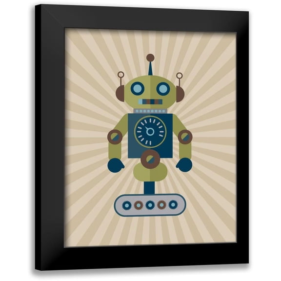 Robinson, Tamara 12x14 Black Modern Framed Museum Art Print Titled - Robot I