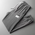 thumbnail image 3 of Pantalones de seda fina de verano para hombre, pantalones casuales para hombre, adolescentes, de secado rápido, deportivos, sueltos, de talla grande, pantalones de protección a la moda, 12 piezas, 3 of 5
