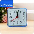 thumbnail image 3 of ABS Housing Clock Portable Rectangular Replacement Quiet Portable Cute Running Battery Powered Household Office Bedroom Living Room Alarms Blue, 3 of 9