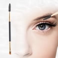 thumbnail image 3 of Unique Bargains 1 Pc Durable Double Head Eyebrow Brush for Bathroom Travel Hotel Toilet Gold Tone Black, 3 of 7