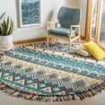 thumbnail image 2 of SAFAVIEH Aspen Collection APN137A Handmade Blue / Red Rug, 2 of 9