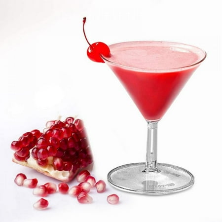 

12Pcs Disposable Mini Plastic Martini Glasses Clear Mini Dessert Cups Plastic Cocktail Glasses for Wedding & Party