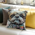 thumbnail image 3 of BANET  Dogs Pattern Polyester Throw Pillow Covers Cushion Cases Home Decor Square 24x24in, 3 of 5