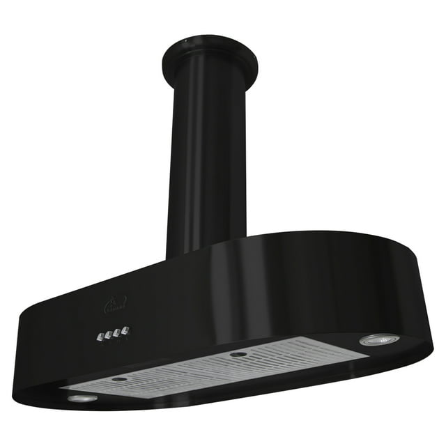 Campana de Cocina SANAIRE VULCANO 90 CM NEGRO CENTRAL