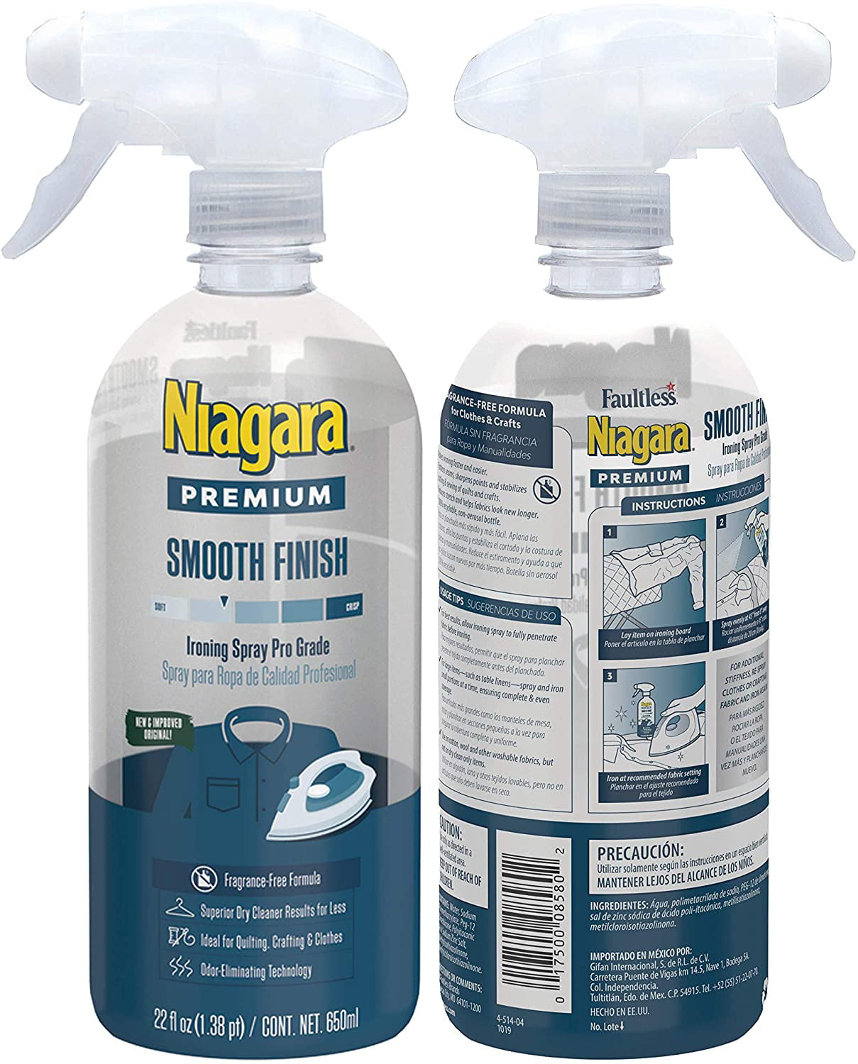 Niagara Ironing Fabric Free-Starch Spray Formula - China Fabric