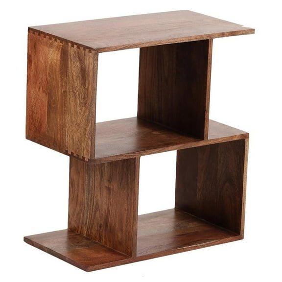 Hawthorne Collections Portola Solid Acacia Wood Bookcase - Brown