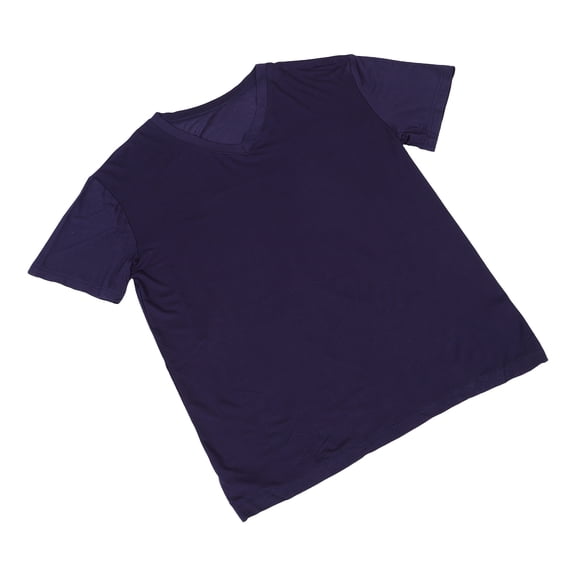 KAKOWELY Mens Short Sleeve Shirt Navy Breathable Fabric Comfortable Fit V Neck Tee for Sports