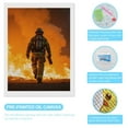 thumbnail image 3 of Diamond Art Kit for Adults, Firefighter Battling Intense Blaze Diamond Painting for Adults Beginners, 5D DIY Diamond Art Painting Kits, Colorful Diamond Painting Craft for Home Decor 12x16, 3 of 7