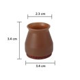thumbnail image 3 of Protectores de patas de silla 16 PCS Protectores de piso de patas de silla de silicona con almohadillas de fieltro indivisibles, mueva los muebles silenciosamente y proteja sus pisos contra rasguños Fokelyi 221109-2, 3 of 9