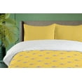 thumbnail image 4 of Ambesonne Colorful Duvet Cover Sets, Cartoon Mini Creatures, 2-King, Mustard Blush, 4 of 6