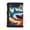 Shark with Thunder & Lava Art Print, variant on CHAQLIN US Flag & Deer Head with Leaf Camouflage Pattern Trifold Card Wallet for Sports, Polyester Children's Wallet with Lightweight Washable Kids Trifold Wallet