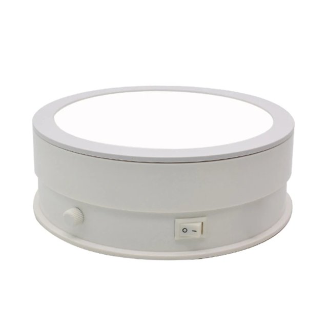 15cm/20cm Electric Turntable Display Stand LED Light Rotating Table Watch Bracelet Jewelry Holder Display Stand ,Quiet and Smooth