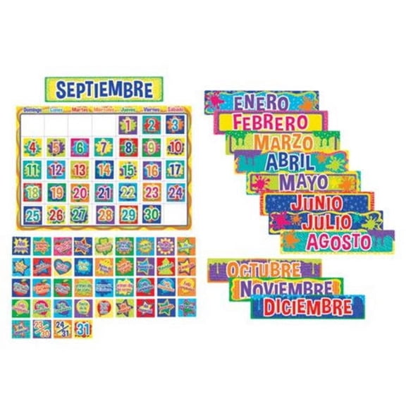 Color My World Spanish Calendar Bulletin Board Sets